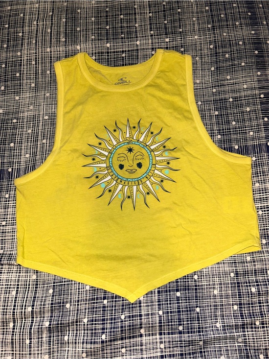 O'Neill Tops - O'Neill Bright Yellow Graphic Tank Top